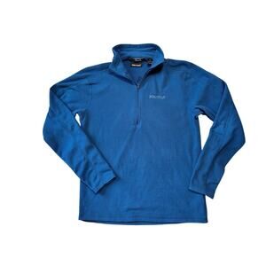 Marmot 1/4 Zip Fleece size Men's Small, Soft, Lightweight Blue Fleece